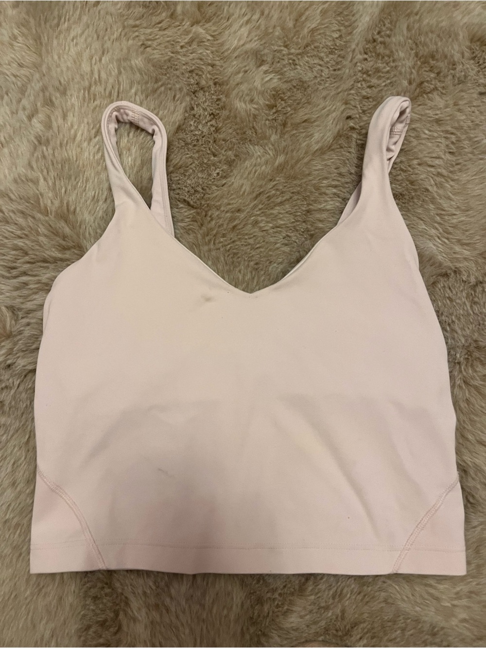 Pink Lululemon align V-Neck top